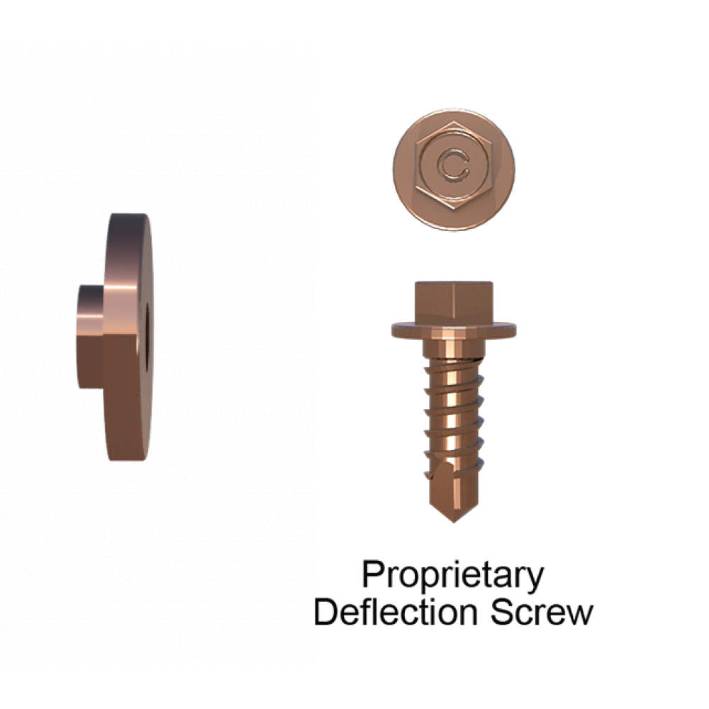 Copper Bushing for 14ga Clips & Proprietary Deflection Screws (For Stud Connection) Copper Bushing for 14ga Clips & Proprietary Deflection Screws (For Stud Connection)